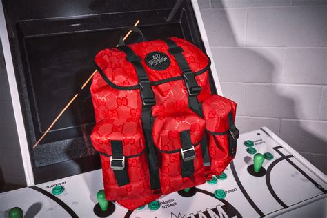 gucci x 100 thieves|Gucci 100 thefts backpack.